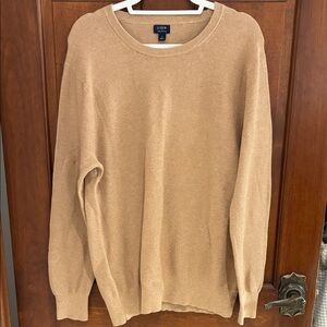 J.Crew Camel 100% Cotton Knit Men's Sweater